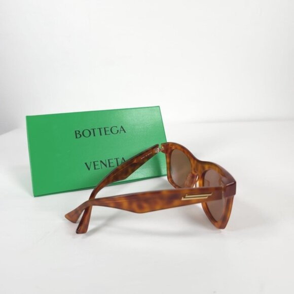NWT BOTTEGA VENETA HAVANA-HAVANA BROWN SUNGLASSES JAPAN 🇯🇵 Made BV1061S UNISEX - Picture 15 of 16